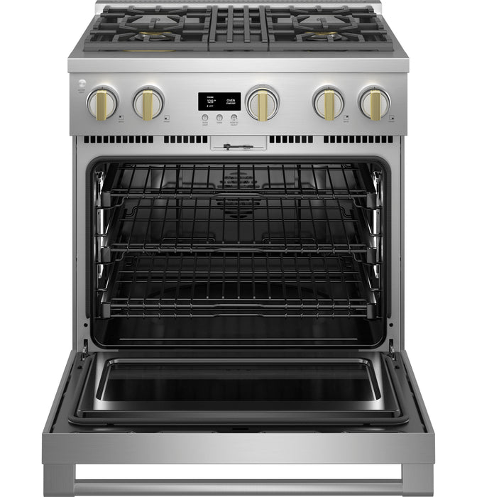 Monogram ZDP304NTSS 30quot DualFuel Professional Range with 4 Burners