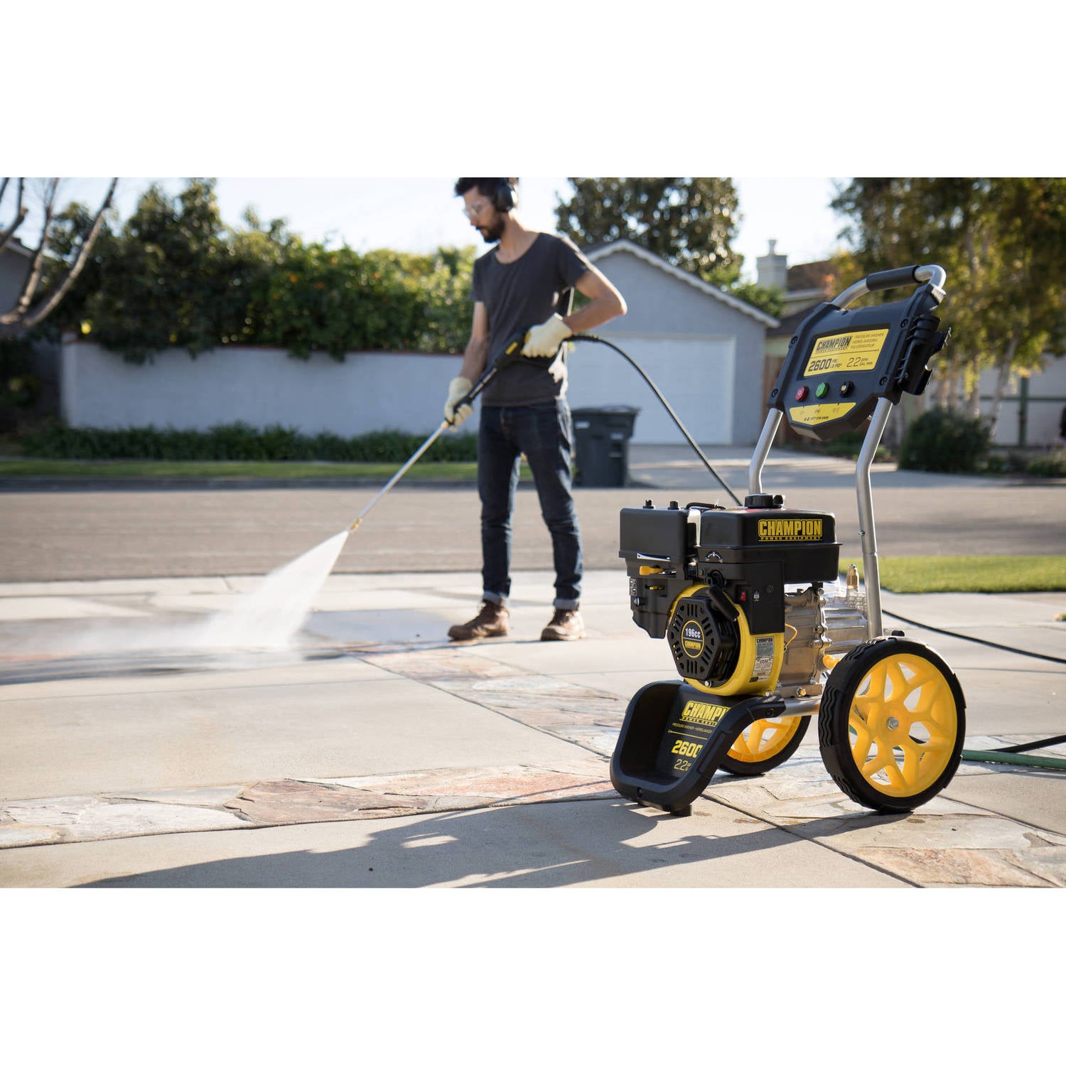 Champion 2600-PSI 2.2-GPM Dolly-Style Gas Pressure Washer