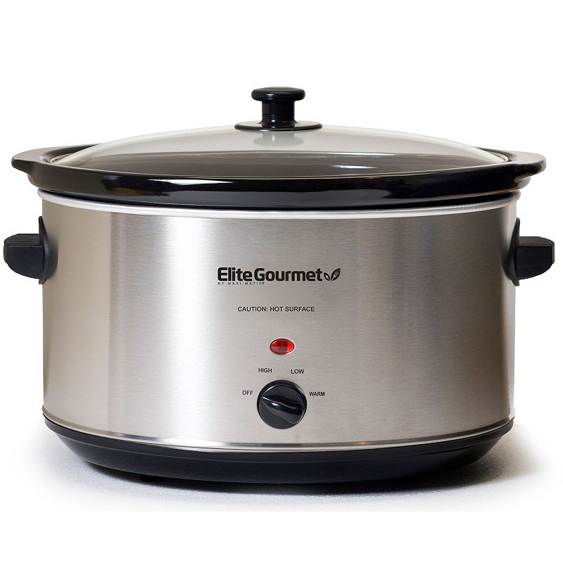 Elite Gourmet 8.5-qt. Stainless Steel Slow Cooker