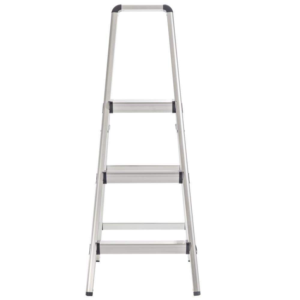 3-Step 225-lb Load Capacity Silver Aluminum Step Stool