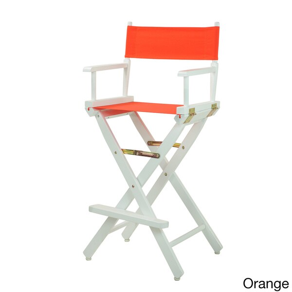 White Frame 30-inch Director's Chair