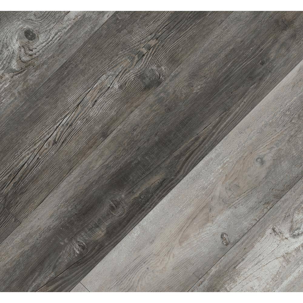 Home Decorators Collection Firview Lookout Gray 12 MIL x 7.6 in. W x 42 in. L Waterproof Luxury Vinyl Plank Flooring (914.3 sqftpallet) VTRHDFIRLOO742P