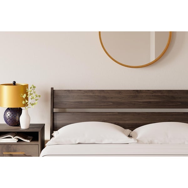 Calverson Mocha Panel Headboard - - 32942627