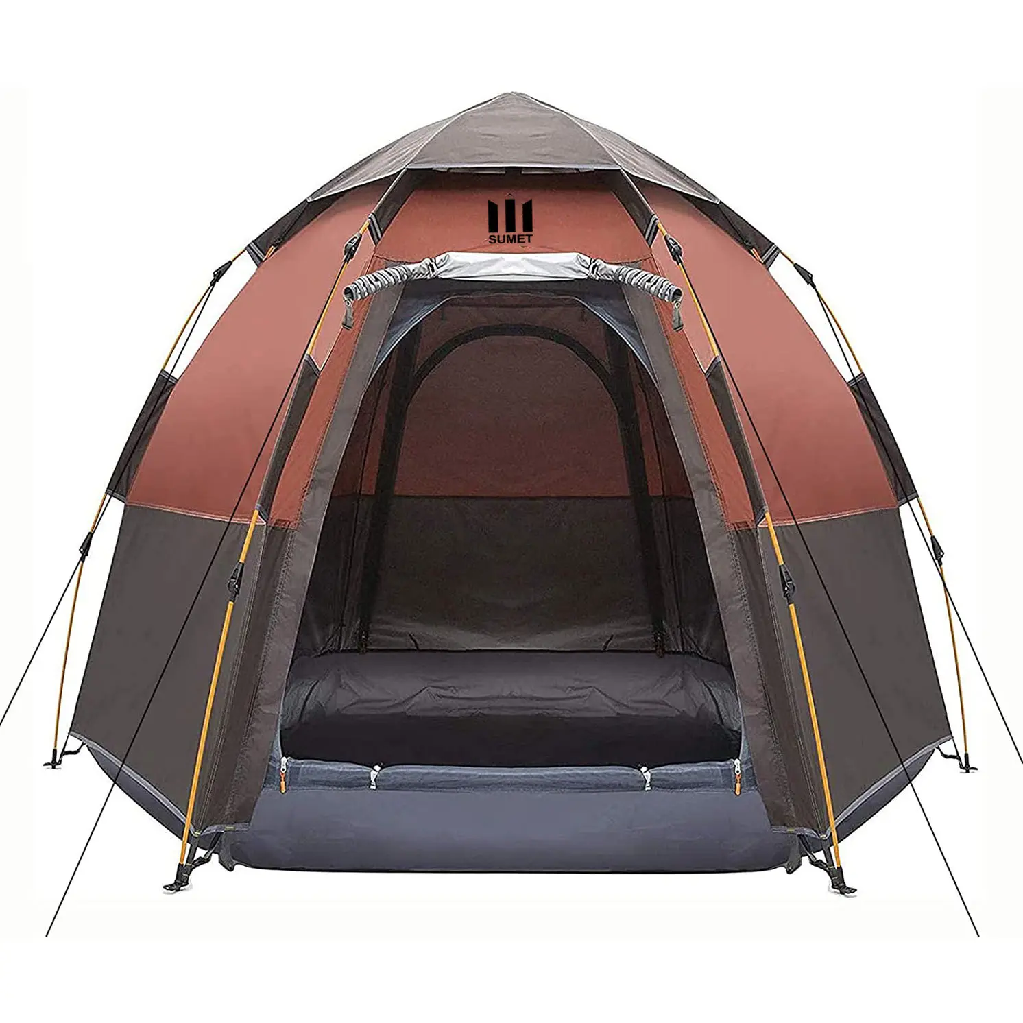 Camping Tent 4 Person Instant Tent  with Rainfly for Family Camping  Traveling  Hiking  Picnicing