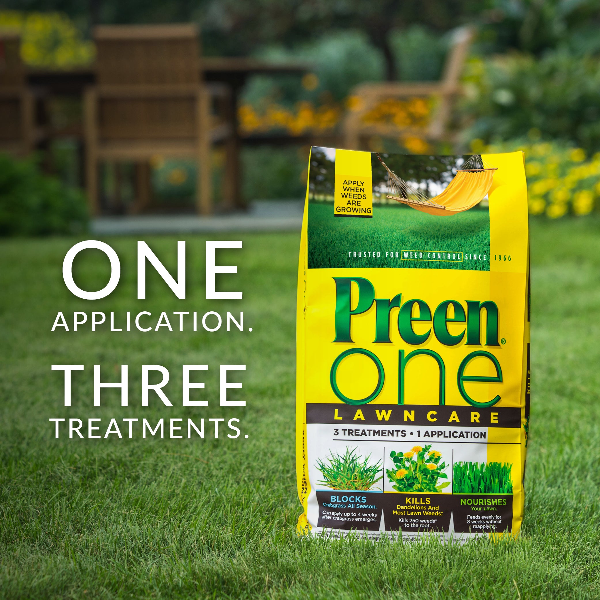 Preen One Lawncare - 36 lbs. - Covers 10，000 Sq. ft.