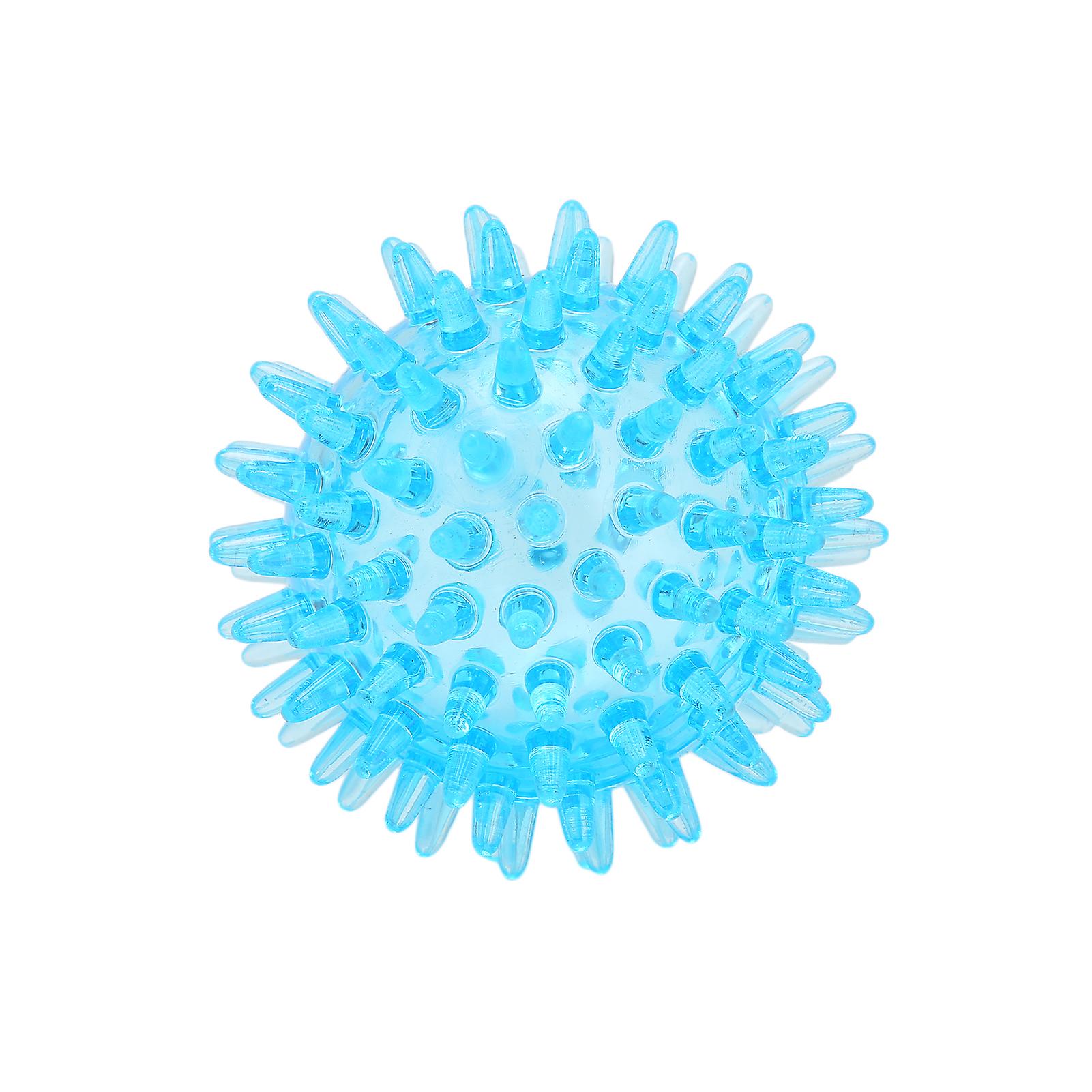 Spiky Ball Hollow Soft Transparent Strength Recovery Exercise Stress Relief Massage Ball For Hand Wrist7cm