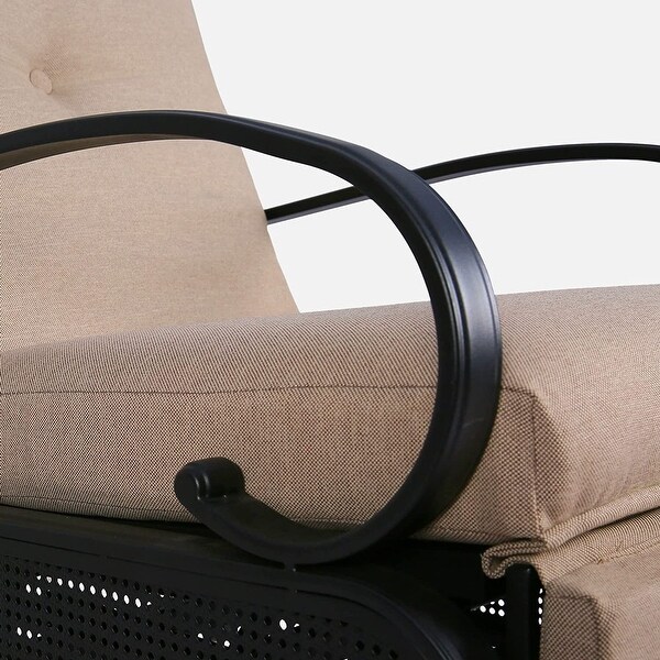 Adjustable Patio Recliner Chair with Cushion