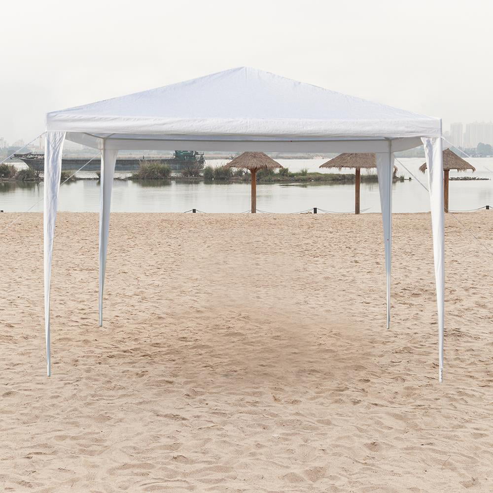 UBesGoo 10' x 10' Canopy Waterproof Party Tent Practical Outdoor Tent for Parties White