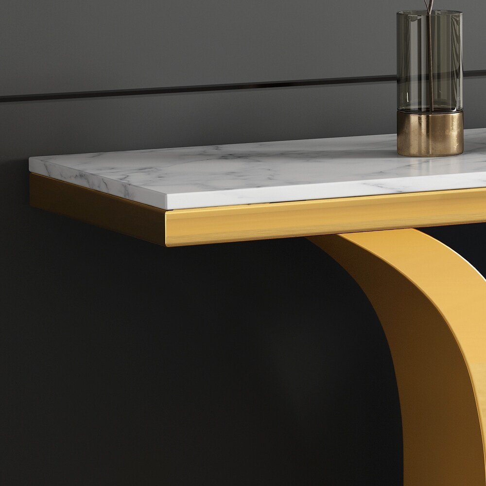 Modern Rectangular Marble Console Table  0.71\