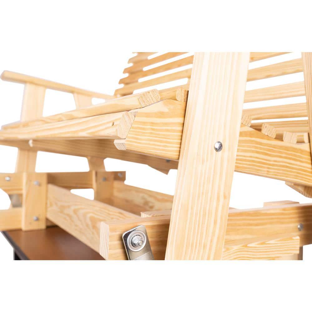 PALMETTO CRAFT Capers Solid Pine Outdoor Glider