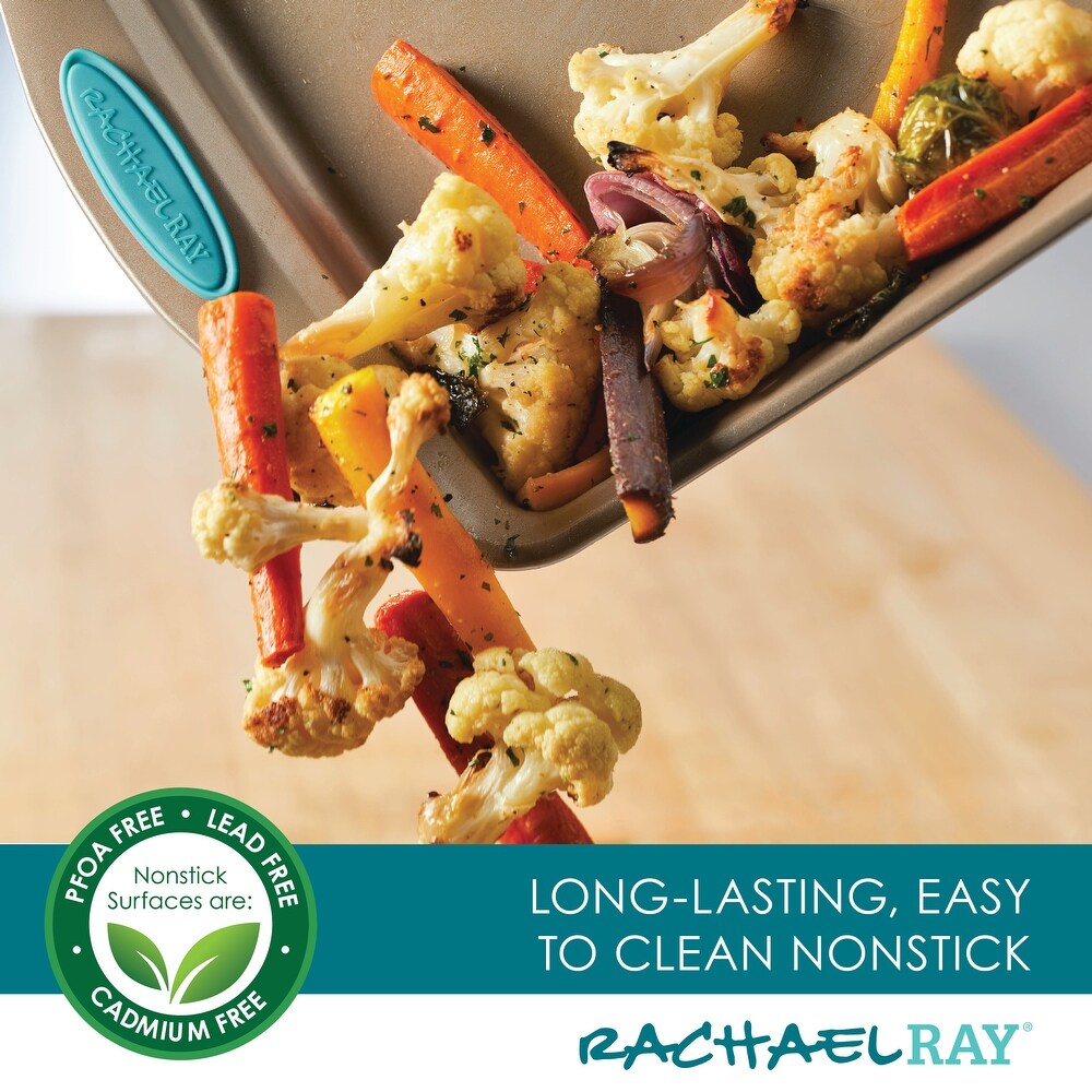 Rachael Ray Cucina Nonstick Bakeware and Tool Set  6 Piece  Agave Blue