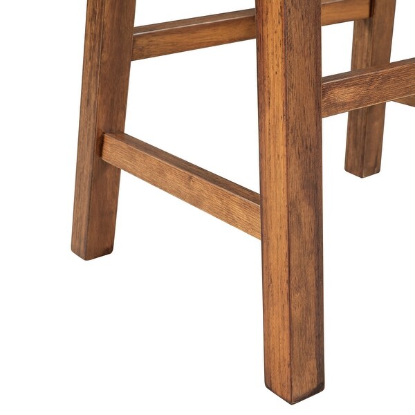 2-piece Counter Height Wood Kitchen Dining Stools