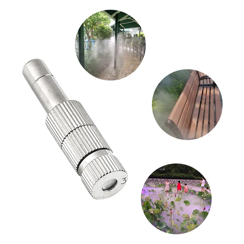 6mm Slip Lock  Mist Nozzle with filter quick connecting nozzle. mist cooling sprayer