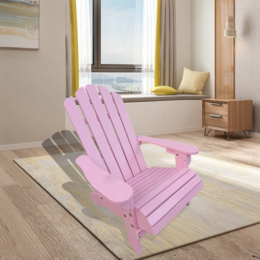 Outdoor or indoor Wood children Adirondack chair