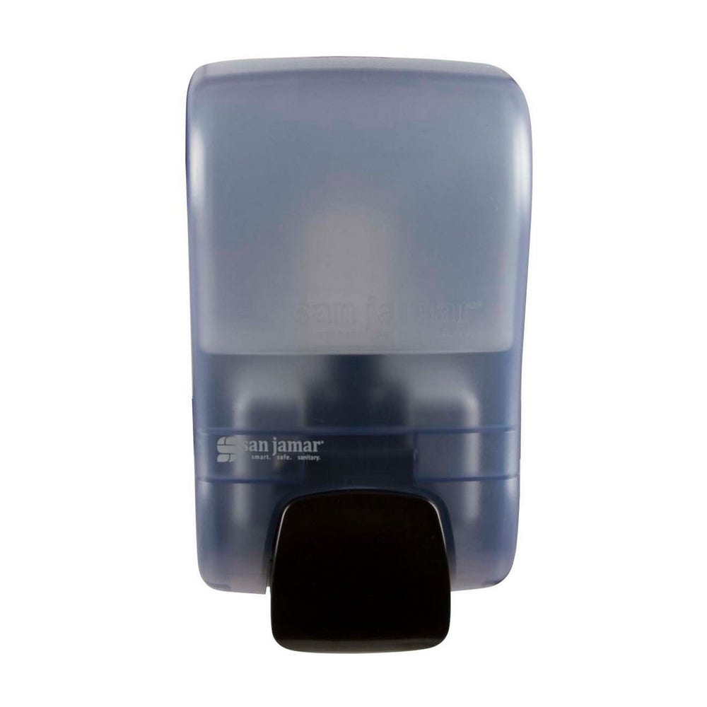 San Jamar S900TBL Rely Manual Soap and Sanitizer Dispenser， 900 ml， Artic Blue