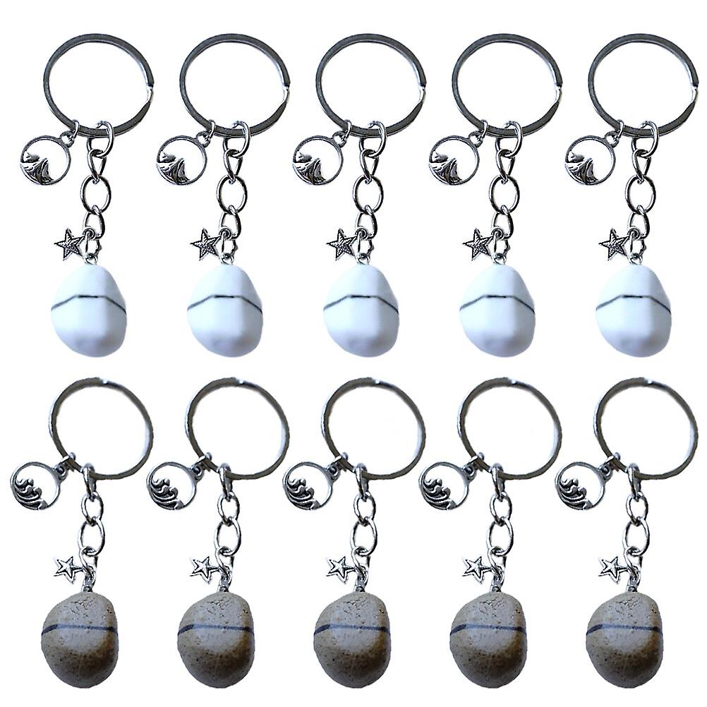 10pcs Lovely Key Ring Creative Hanging Pendants Creative Key Rings For Couples