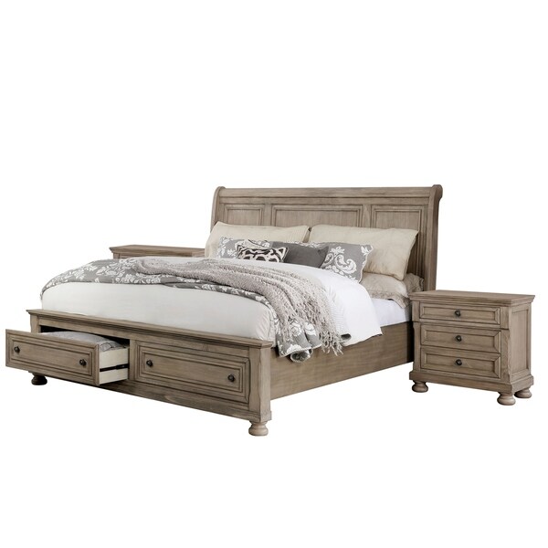 Furniture of America Nahkohe 3-piece Bedroom Set with 2 Nightstands - - 29726467