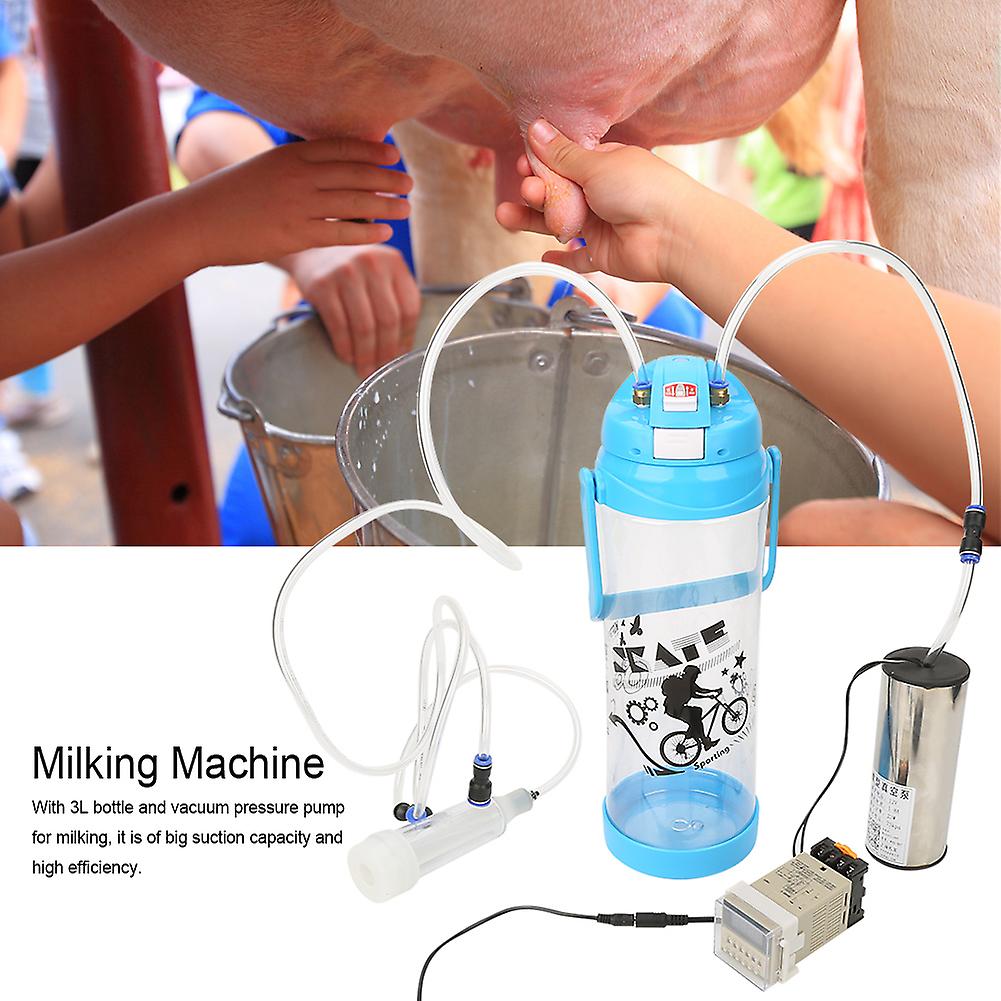 3l Electric Milking Machine Portable Plastic Milker For Sheep Cows (us Plug 110-240v)