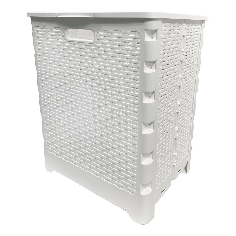 Modern Homes 60 l Folding Hamper White 67563