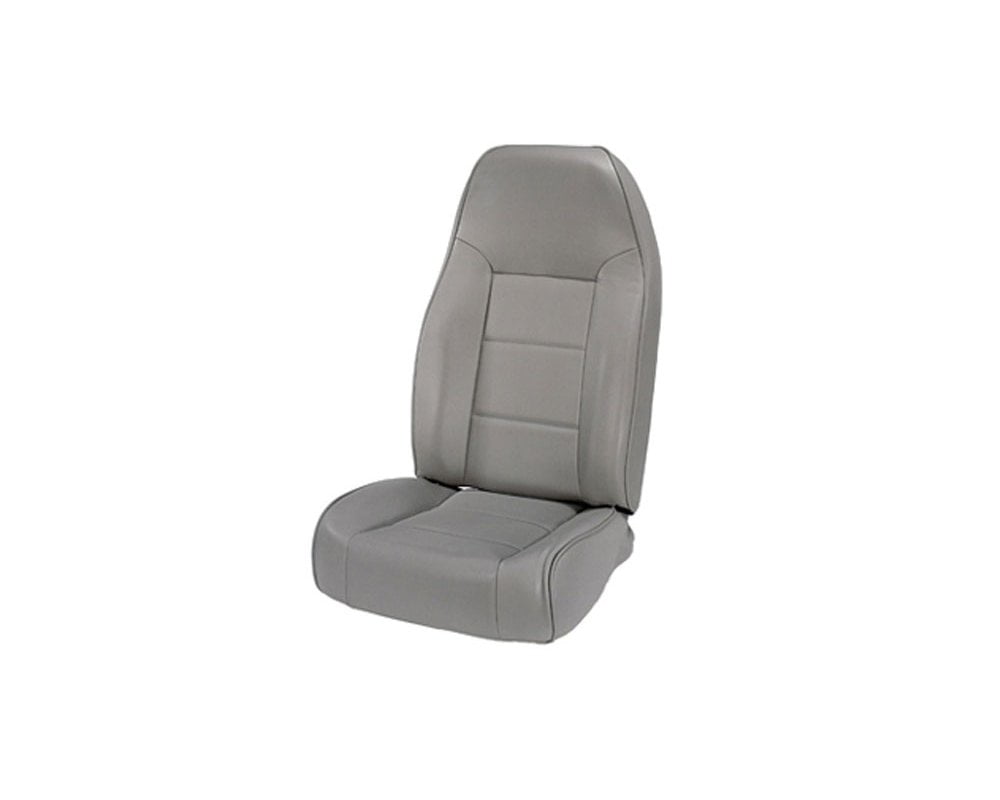 Rugged Ridge 13401.09 Seat， High-Back， Front， No-Recline， Gray; 76-02 Jeep CJ/Wrangler YJ/TJ