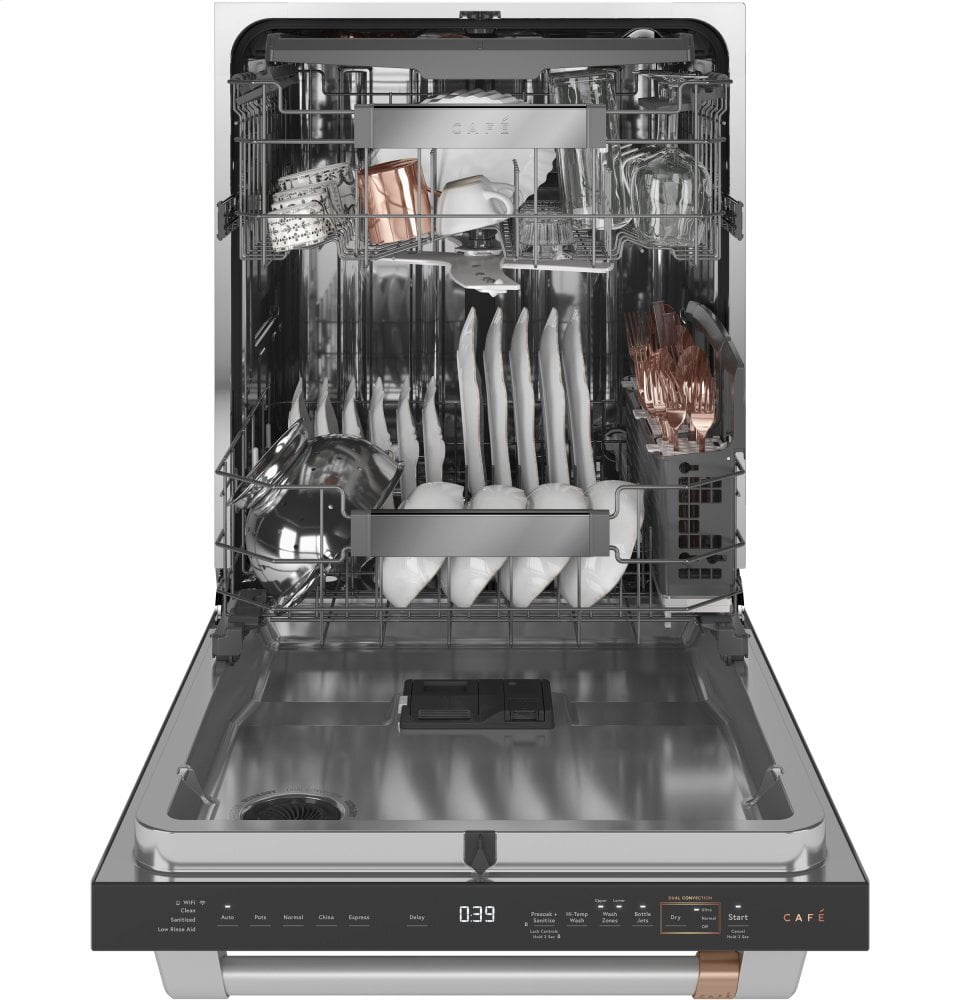 Cafe CDT875P2NS1 Café Smart Stainless Steel Interior Dishwasher With Sanitize And Ultra Wash & Dual Convection Ultra Dry