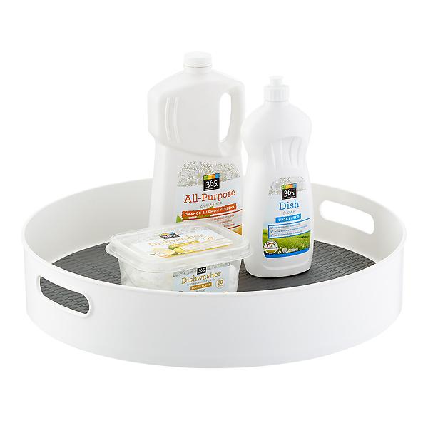 White Under Sink Lazy Susan