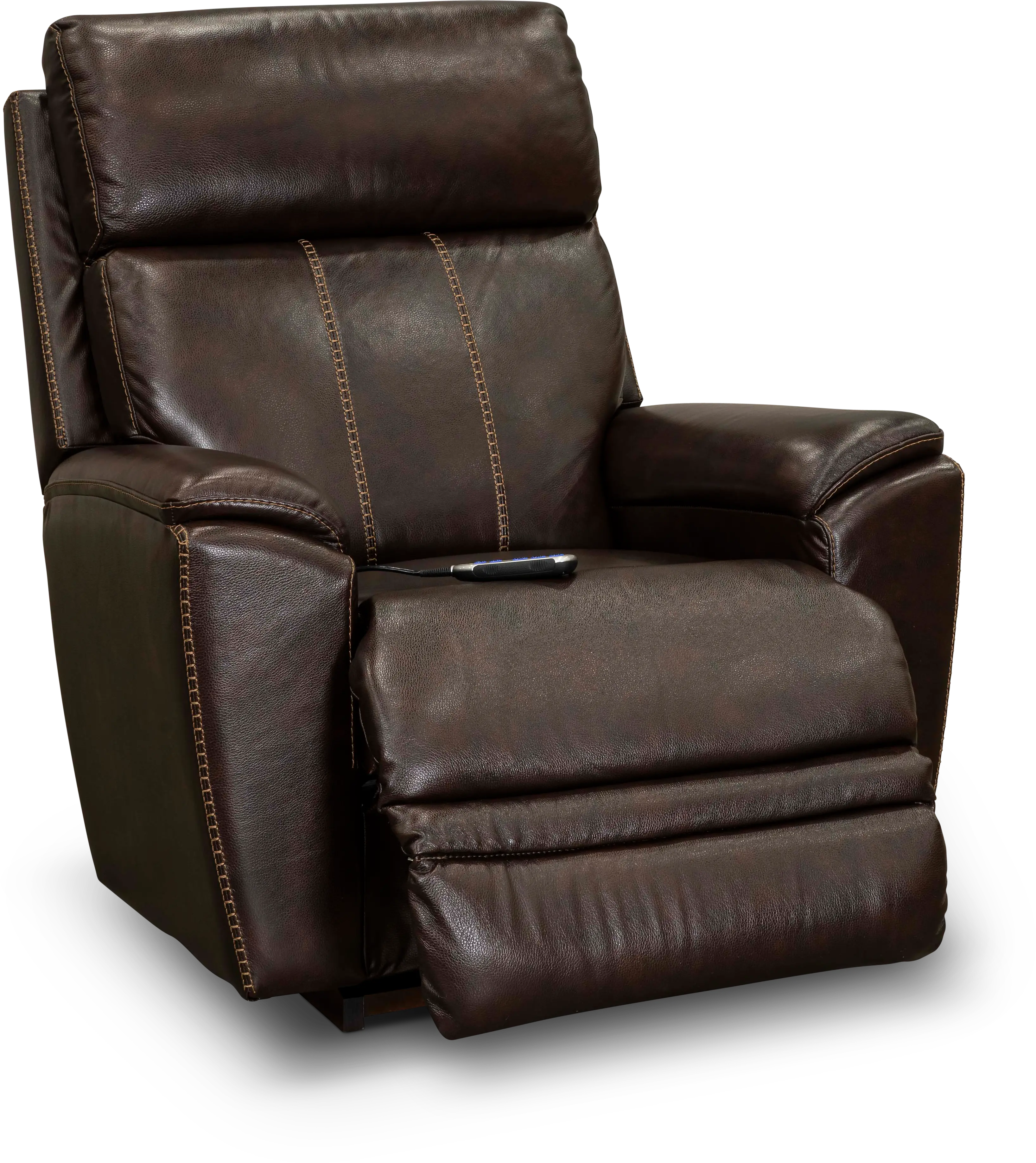 Talladega Chestnut Brown Rocker Recliner with Massage and Heat