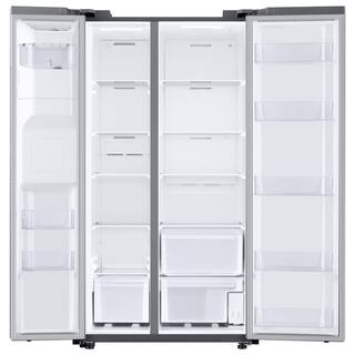  36 in. 27.4 cu. ft. Side by Side Refrigerator in Fingerprint-Resistant Stainless Steel Standard Depth RS27T5200SR