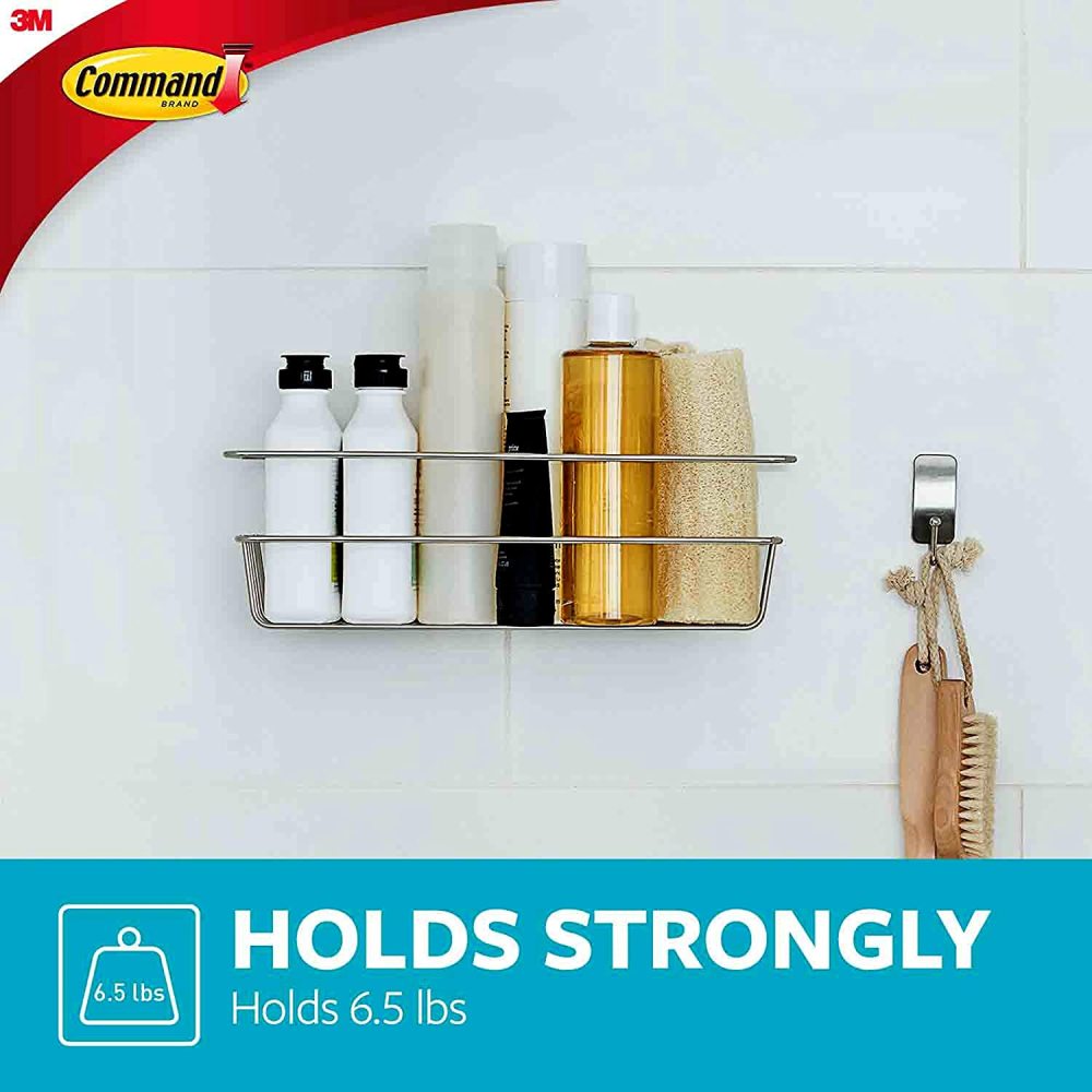 3M Command Satin Nickel Shower Caddy