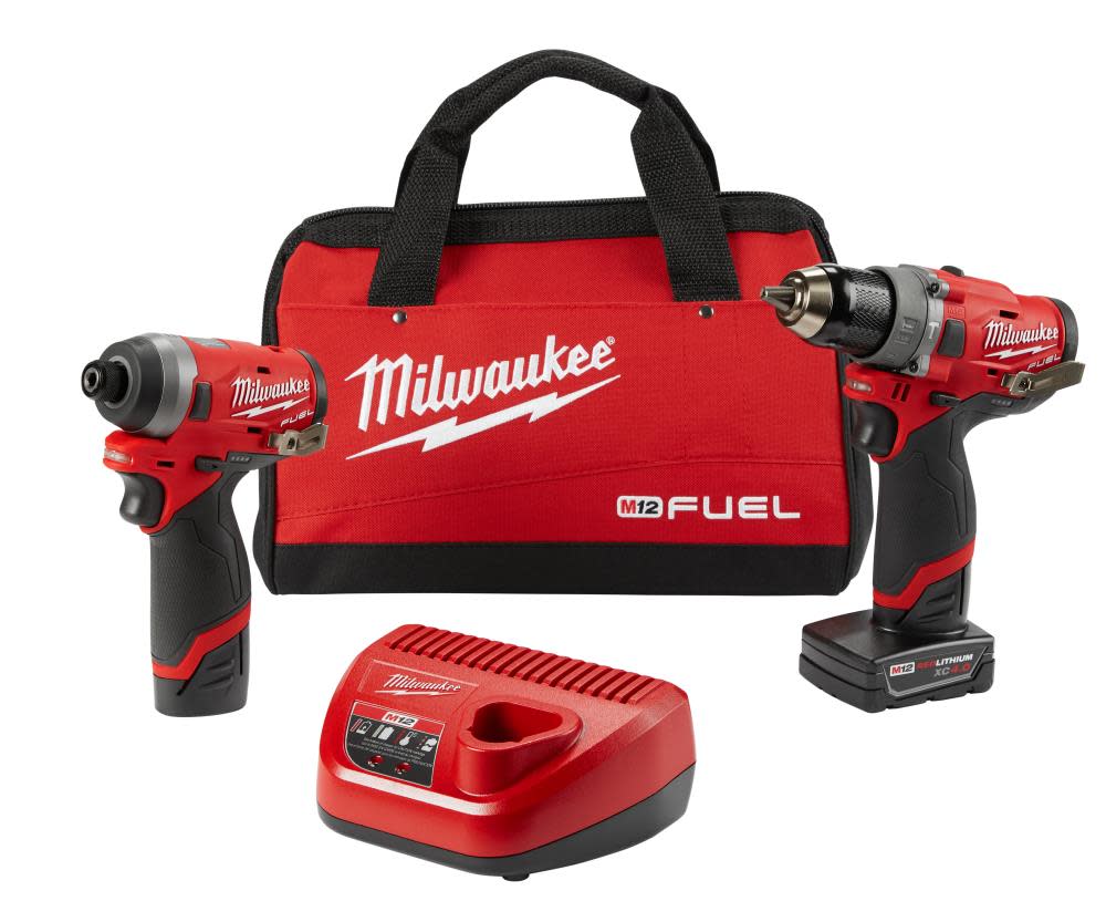 Milwaukee M12 FUEL 2 Tool Combo Kit: 1/2