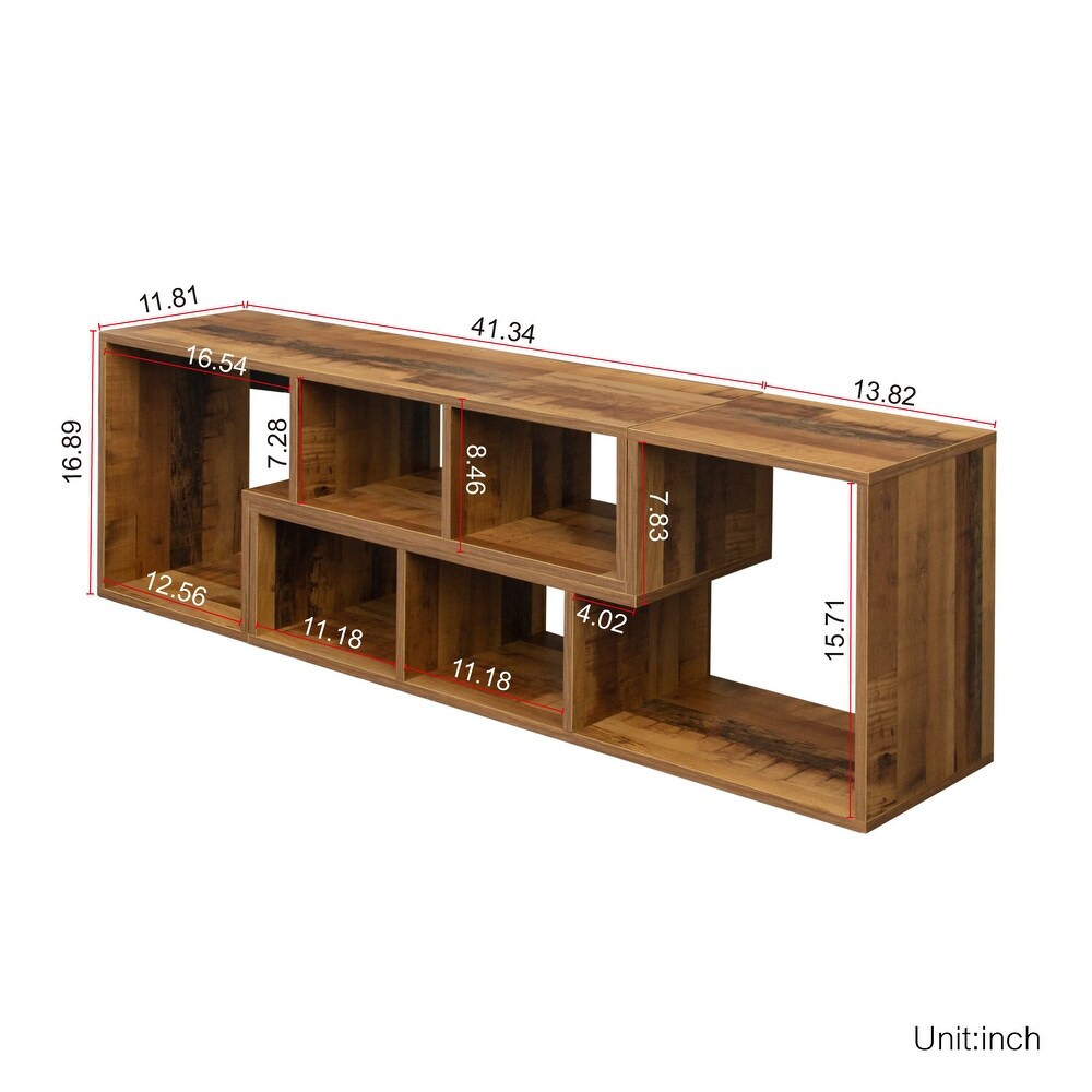 Double L Shaped TV Stand  Bookcase  Extendable   Twistable TV Cabinet