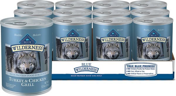 Blue Buffalo Wilderness Turkey and Chicken Grill Grain-Free Canned Dog Food