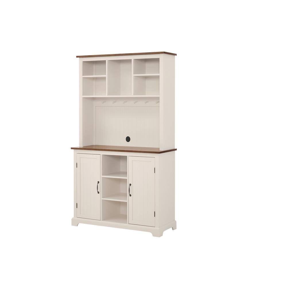 StyleWell Bainport Ivory Wood Buffet Table with Haze Top (42 in. W x 72 in. H) SK16949r2