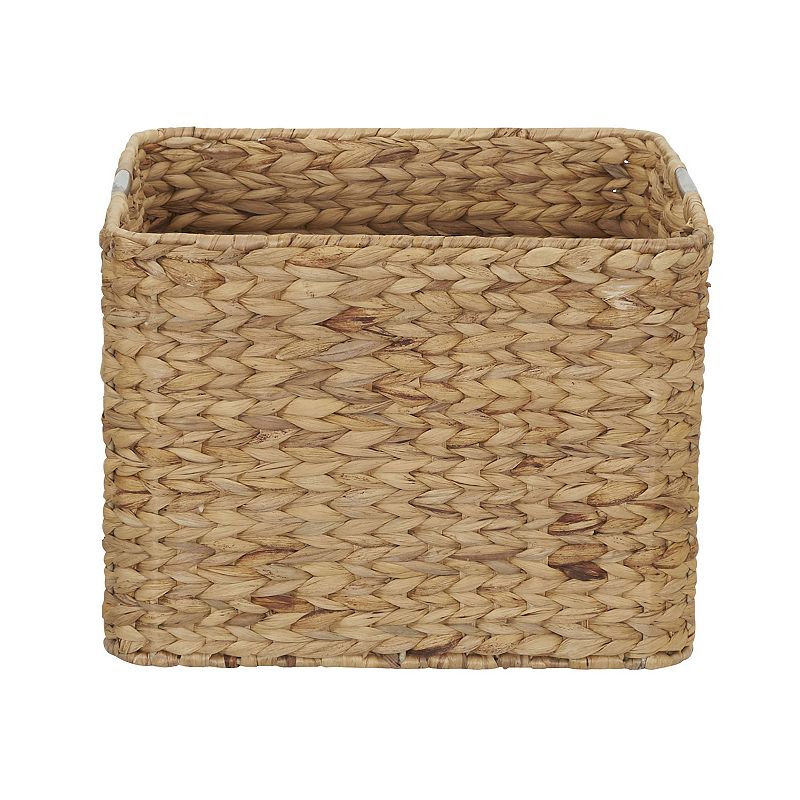 Household Essentials Square Hyacinth Wicker Basket