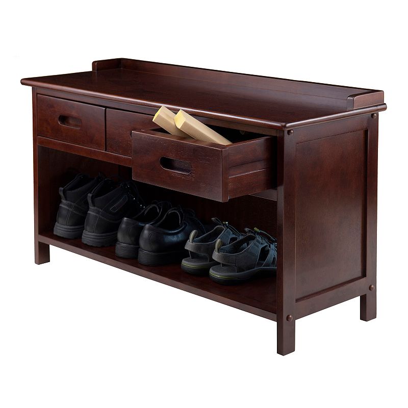 Winsome Adriana 3-Drawer Storage Bench