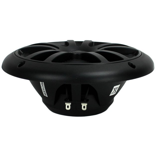 180w Dual Cone Marine Full Range Speakers Black 1 Pair