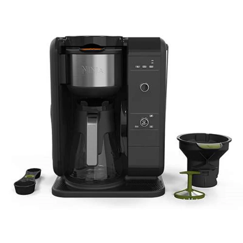 Ninja CP301 Hot and Cold Brewed System Auto-iQ Tea and Coffee Maker with 6 Brew Sizes， 5 Brew Styles， Frother， Coffee and Tea Baskets with Glass Carafe