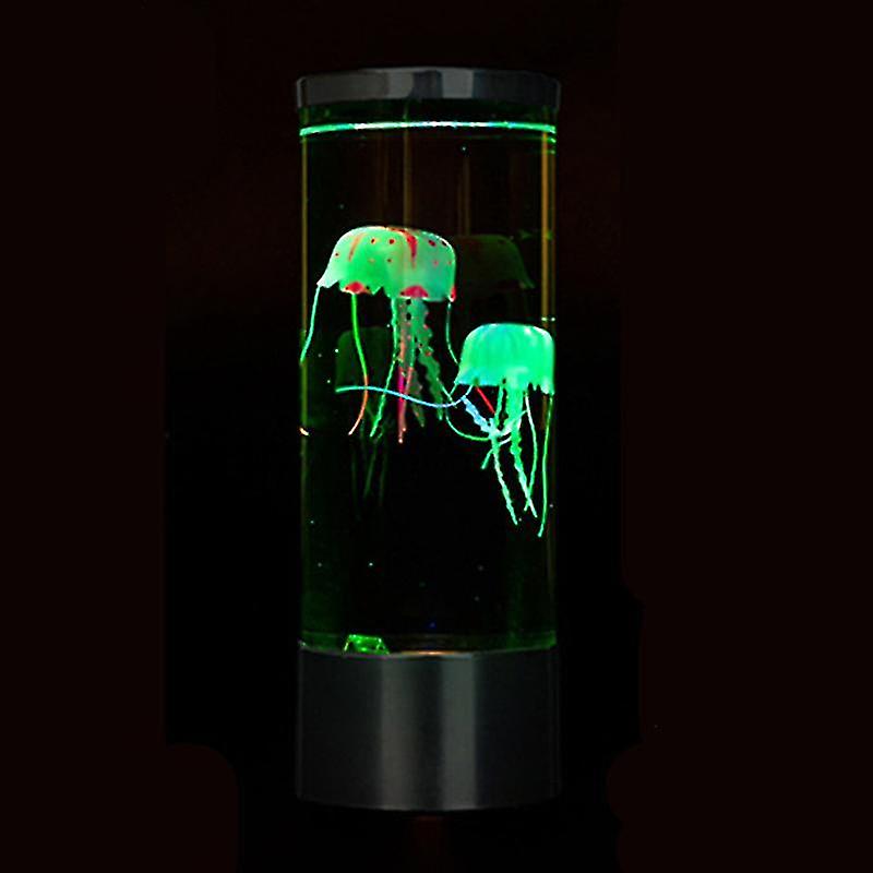 Usb Led Jellyfish Lava Lamp Home Office Desk Bedside Mood Night Light