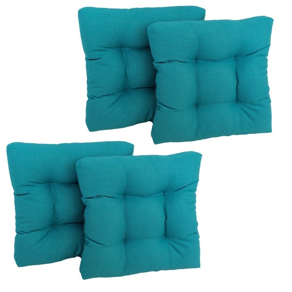 19-inch Square Tufted Indoor/Outdoor Chair Cushions (Set of 4) - 19