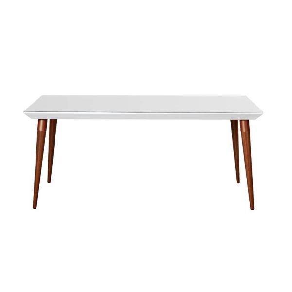 Manhattan Comfort Utopia 62.99 in. White Gloss Dining Table 107451