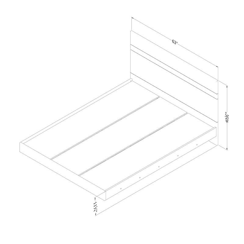 South Shore Flam Complete Queen Bed