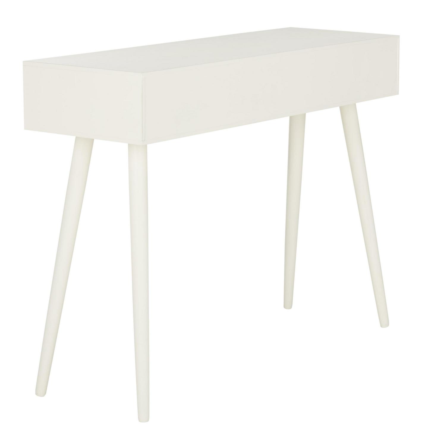 Safavieh Albus 3 Drawer Modern Solid Console Table White  Crowdfused