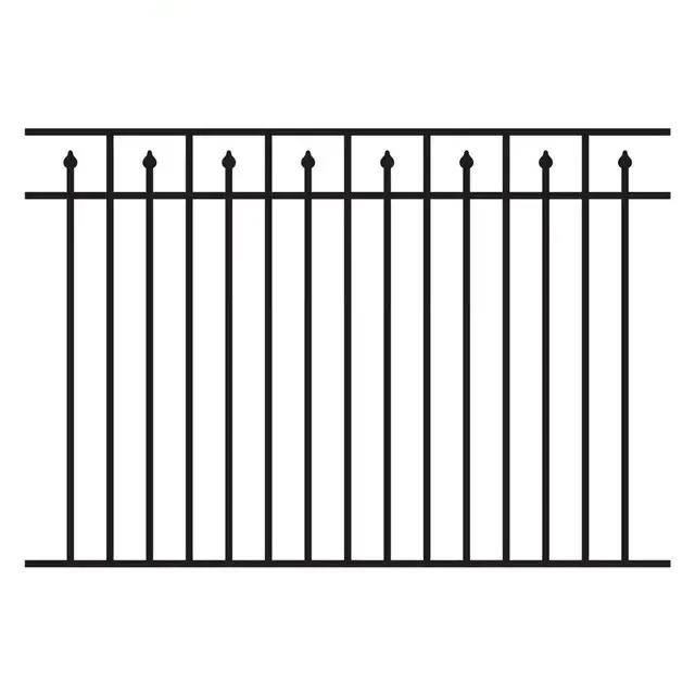 Chinese supply aluminum fence with gate pool use aluminum privacy fence