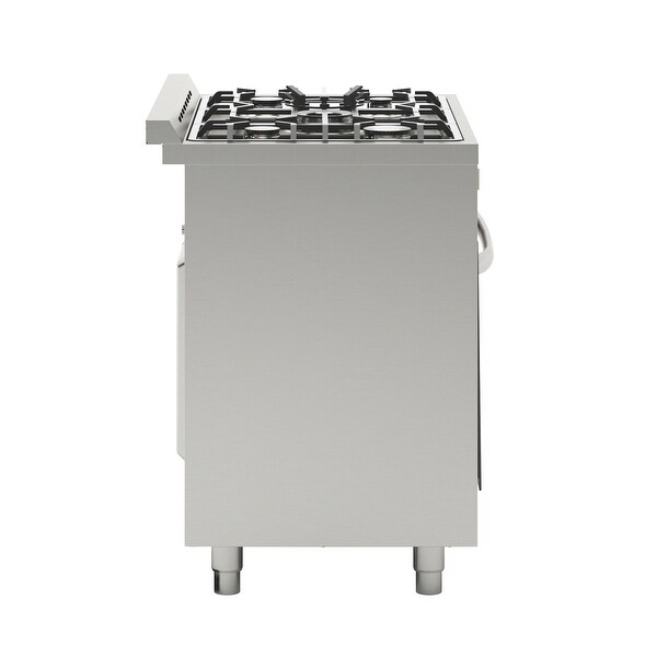 36 in. Stainless-Steel Professional Gas range with Legs