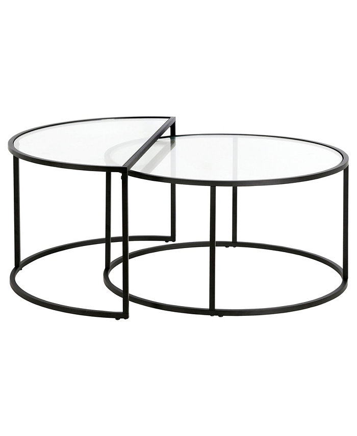 Hudson and Canal Luna Nested Coffee Table Set of 2