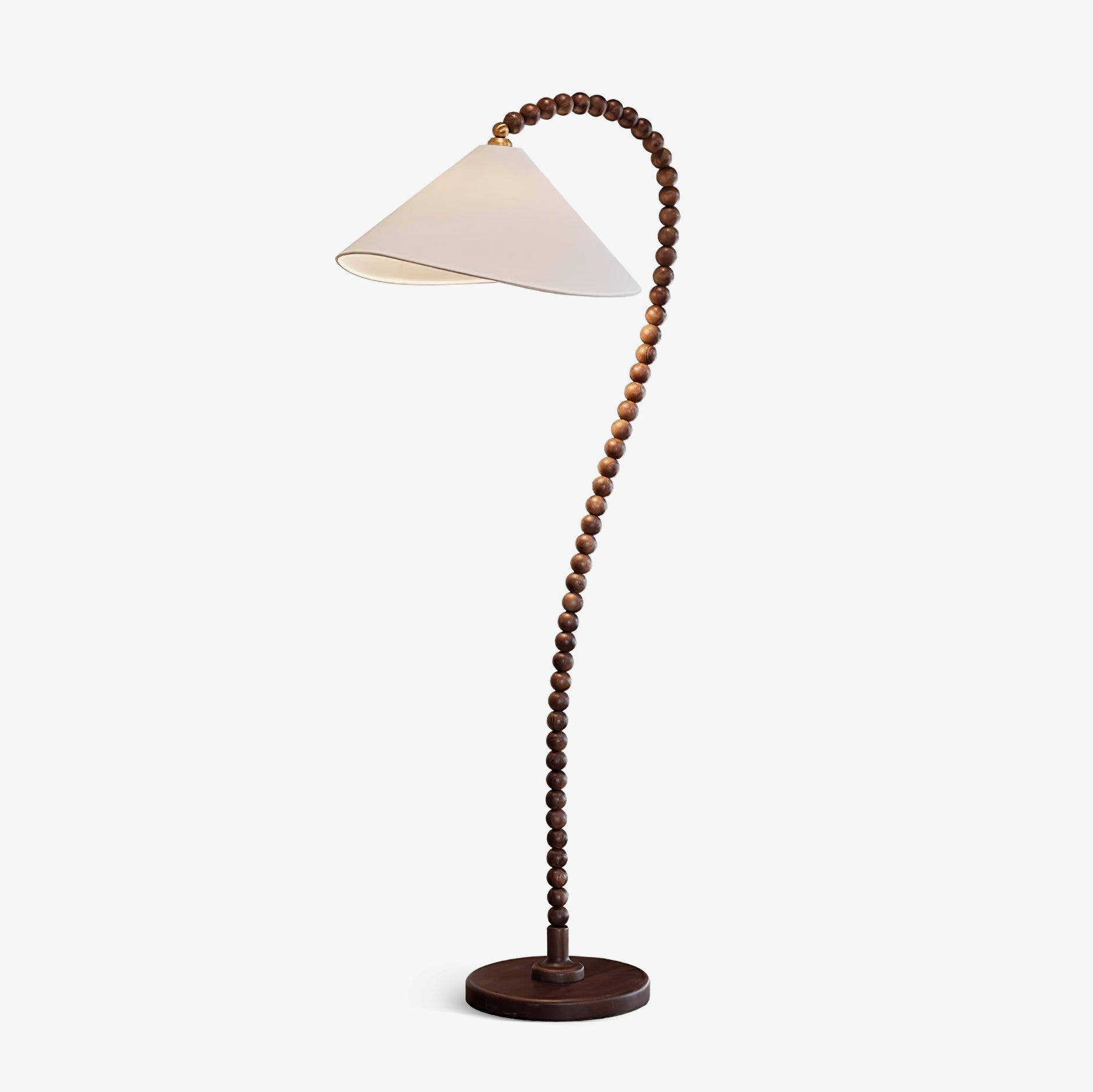 Wooden Bead Floor Lamp