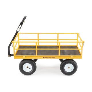 GORILLA CARTS 1200 lbs. Heavy Duty Steel Utility Cart GOR1201B