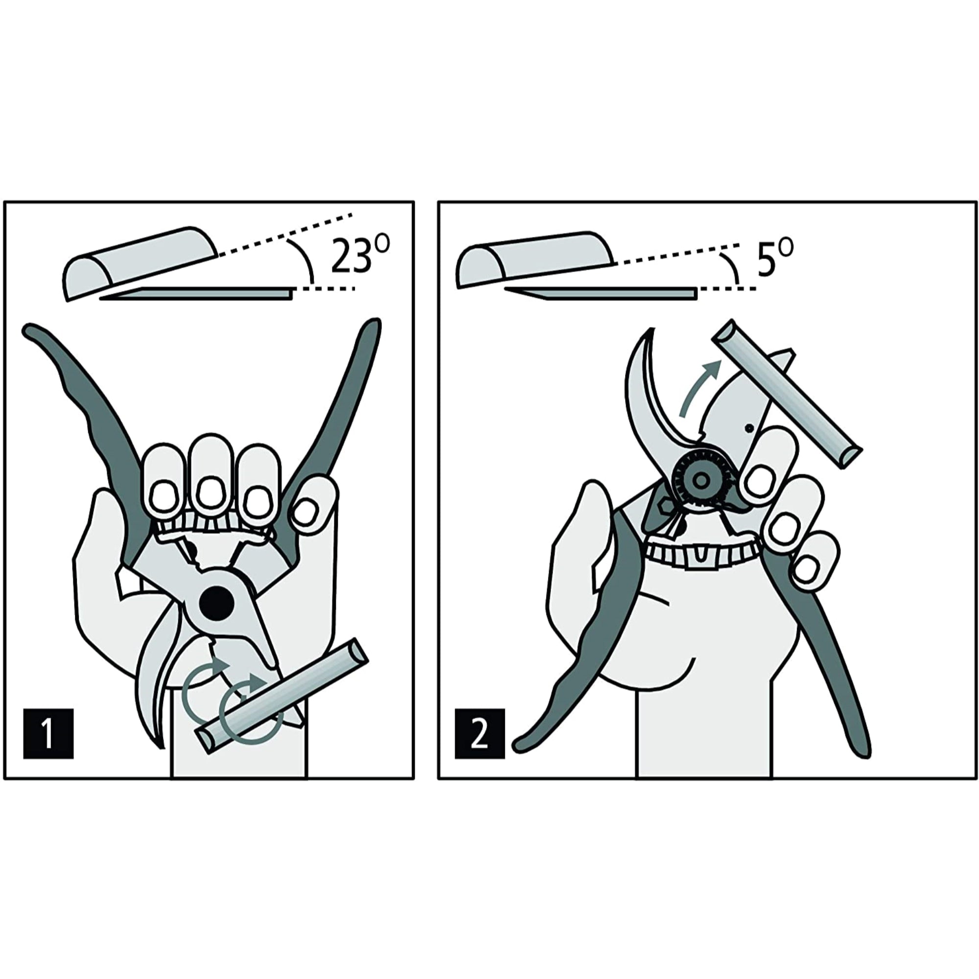 Felco Pruning Shears (F 12) - High Performance Swiss Made One-Hand Garden Pruner with Steel Blade