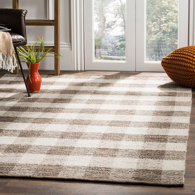 Safavieh Kilim Aubrey Plaid Wool Rug