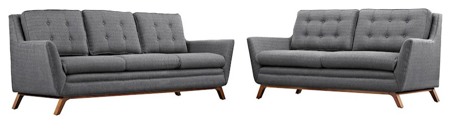 Modway Furniture Beguile 155 quotLiving Room Set Set of 2   Midcentury   Living Room Furniture Sets   by ShopFreely  Houzz